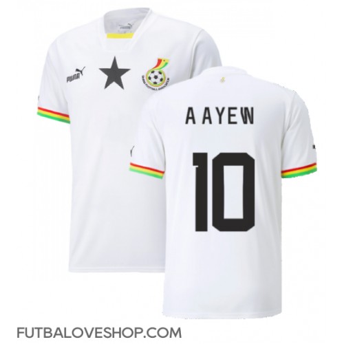 Dres Ghana Andre Ayew #10 Domáci MS 2022 Krátky Rukáv